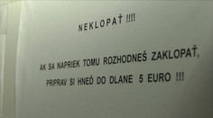Za klopanie hrozí pokutou 5 eur! Myslí to doktorka vážne?