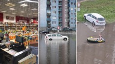 „Pršalo“ aj v bratislavskom kníhkupectve. Intenzívny dážď vrazil do nákupného centra a zanechal škody