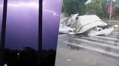 VIDEO: Stovky rozbitých áut, 15-centimetrové krúpy a bleskom zasiahnutá Češka. Silné búrky na Jadrane