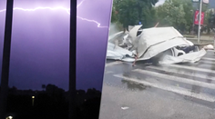 VIDEO: Stovky rozbitých áut, 15-centimetrové krúpy a bleskom zasiahnutá Češka. Jadran zasiahli silné búrky