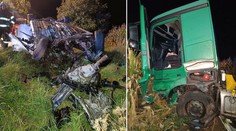 FOTO: Brutálna nehoda na juhu. Mladý vodič (†25) vrazil do cisterny, z auta zostal šrot