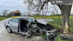 Iba 20-ročný mladík na audi A6 si zabil v aute o rok mladšiu kamarátku. Šoféroval opitý