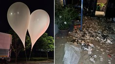 Do prezidentského komplexu v Soule opäť dopadol severokórejský balón s odpadkami