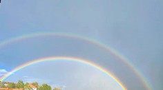 FOTOGALÉRIA: Naprieč Slovenskom sa objavili viaceré dúhy, na niektorých miestach dokonca dvojité