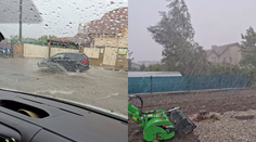 VIDEO: Silná búrka v Nitre. Vietor lámal konáre, ulice zaplavila voda