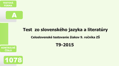 Takto vyzeral deviatacký monitor zo slovenčiny. Prešli by ste?