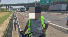 Opitý maďarský cyklista jazdil po slovenskej diaľnici