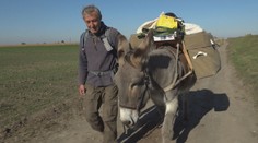 Nemec Michael je na trojročnej ceste po svete, so svojím somárom neobišiel ani Slovensko