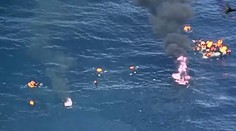 Čln s migrantmi začal horieť. Pobrežná stráž zverejnila dramatické VIDEO