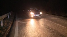 Na ceste pri obci Lorinčík neďaleko Košíc ste sa mohli pokojne aj korčuľovať