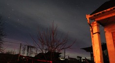 Jedna z mála fotografií zachytených na Slovensku. Polárnu žiaru odfotili pri Partizánskom