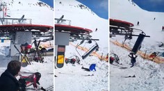 Lanovka v Gruzínsku začala rýchlo cúvať, ľudia lietali zo sedačiek