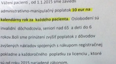Oznam vytočil pacientov. Lekárovi sa majú skladať na pokladnicu