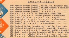 Jedálny lístok z roku 1965 je prekvapivý. Ale inak, ako by ste asi čakali