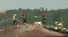 Zábery z Dudiniec sú strašidelné. Vietor zvalil aj betónový múrik