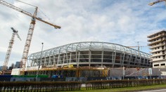 FOTO: Práce na stavbe Národného futbalového štadióna pokročili. Pozrite sa, ako rastie