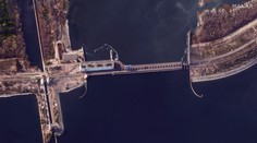 OBRAZOM: Na veľkej priehrade pri Chersone sú po ruskom ústupe vidieť nové škody