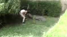 Čo čakala? Dievča skočilo medzi krokodílov a potom revalo