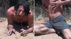 Experiment s mraveniskom zlyhal. Polonahý muž zdupkal po pár sekundách