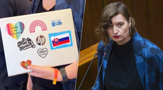 Ústavný súd prijal sťažnosť poslankyne Plavákovej v kauze vykázania zo sály NR SR pre nálepky na počítači