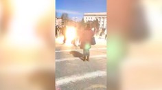 VIDEO: Ruskí vojaci strieľali na protestujúcich v okupovanom Chersone