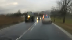 VIDEO: Cez plnú čiaru a v zákrute. Nepochopiteľný obiehací manéver sa skončil nehodou