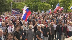 "Do basy! Do basy!" skandoval asi 300-hlavý dav nespokojných pred Úradom vlády