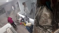 VIDEO: Do domu na Havaji vrazil obrovský balvan. Kamera zachytila, ako žena iba tesne unikla smrti