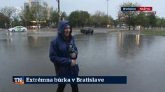 Extrémna búrka v Bratislave