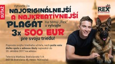 Súťaž s Rexom: Vyhrajte pre svoju triedu 500 eur!