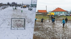 Blato, sneh a voda po členky. Nezvyčajnú ligu hrajú bez rozhodcu aj tri generácie naraz