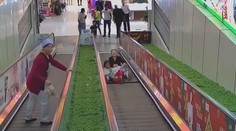 Chvíle hrôzy na eskalátore: Nechýbalo veľa a dievčatko by prišlo o nohu