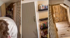 VIDEO: Žena stratila reč. Pri prestavbe izby objavila za skriňou ďalšiu miestnosť