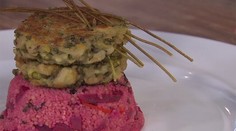 Letný šalát s kozím syrom