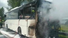 VIDEO: Na D1 pred Liptovským Mikulášom horel autobus
