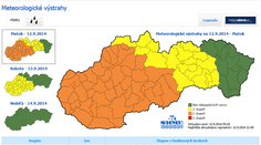 Intenzívne dažde môžu spôsobovať povodne. SHMÚ vydalo výstrahy
