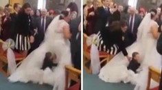 Stačila sekunda a romantika bola fuč! Chlapec si nevestu zmýlil s perinou