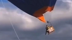 VIDEO: Krušné chvíle počas nafukovania balóna. Kolos odrazu vzlietol aj s pracovníkom