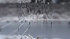 VIDEO: Zimné radovánky alebo hazard so životom? Zamrznutá hladina tatranského plesa prilákala turistov