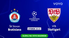 Na Voyo maximum sa vracia Liga majstrov, Slovan v novom roku v ostrej premiére proti Stuttgartu