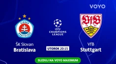 Na Voyo maximum sa vracia Liga majstrov, Slovan v novom roku v ostrej premiére proti Stuttgartu