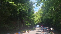 Vážna nehoda pri Ilave. Zrážka motocykla s autobusom si vyžiadala dvoch zranených