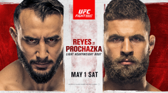 UFC Fight Night prichádza na VOYO: Vrcholom večera bude ostro sledovaný zápas Reyes vs. Procházka