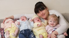 Britka porodila za 11 mesiacov štyri deti