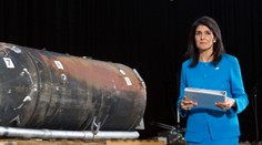 Haleyová ukázala údajnú iránsku raketu, ktorú vystrelili jemenskí povstalci