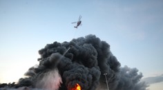 Nákupné centrum na okraji Moskvy zachvátil požiar