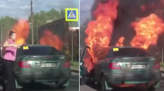 Žena si zapálila cigaretu pri šoférovaní. Potom prišiel výbuch