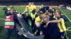 VIDEO: Švédi po postupe oslavovali až tak bujaro, že zdemolovali štúdio Eurosportu