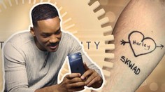 Náš kolega si nechal vytetovať kresbu od Willa Smitha, teraz mu ju ukázal