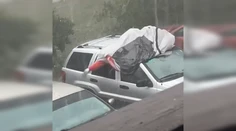 VIDEO: Muž obetoval vlastné telo, aby ochránil auto pred krúpami. Baví sa na ňom internet